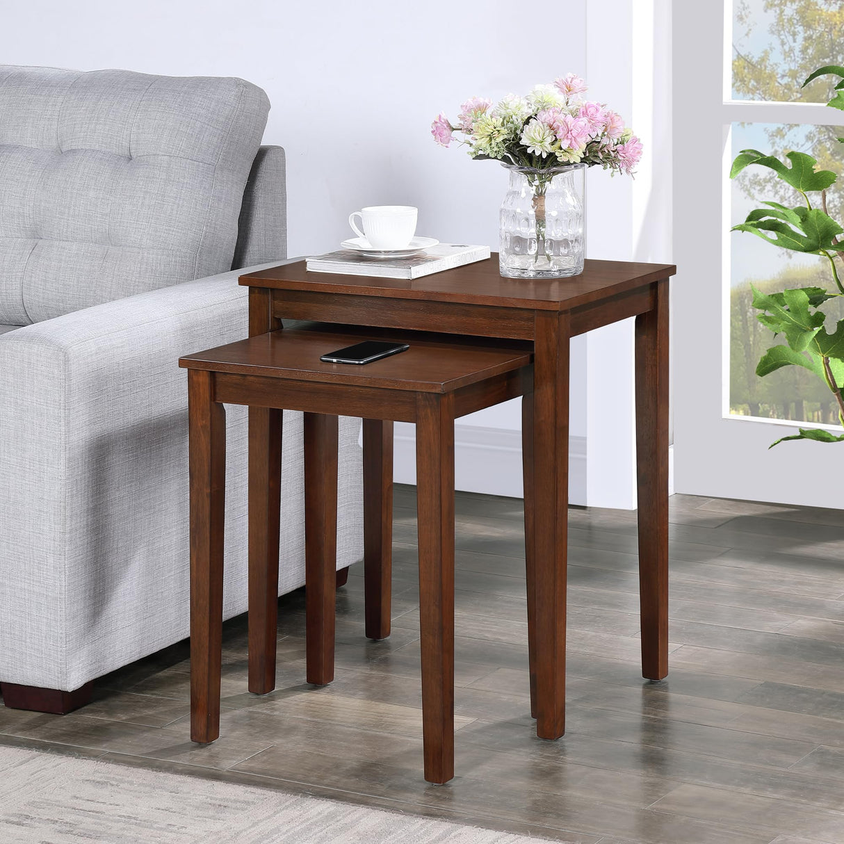 American Heritage Nesting End Tables, Espresso