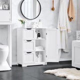 Bathroom Floor Storage Cabinet, Bathroom Freestanding Cabinet with 3 Large Drawers