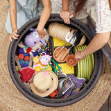 Circa 37 Gallon 3-in-1 Patio Deck Storage Box Ottoman Organizer Container