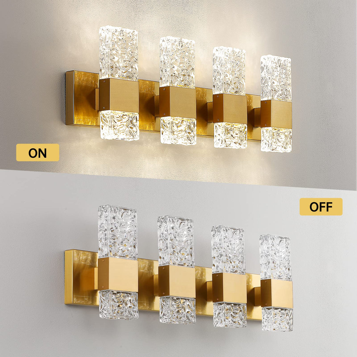 Gold Bathroom Vanity Light Fixtures - Brushed Gold Bathroom Light Fixtures