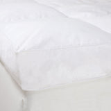 Down Mattress Topper - Full-Size 4-Inch Duck and Goose Feather Bed with Cotton Cover -