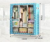 Assemble Wardrobe Combination Wardrobe Storage Wardrobe Steel Frame Rebar