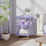 Cute End Table with Storage Drawer,Kids Nightstand for Bedroom Furniture,Bedside Table