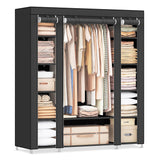 Closet Wardrobe, Portable Closet for Bedroom, Clothes Rail with Non-Woven