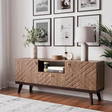 TV Stand for Living Room TV Media Console Table Fits TV 50 55 60 65 inch