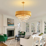 Modern Crystal Chandelier 12 Lights Gold Chandeliers for Dining Room Chandeliers Crystal Living Room