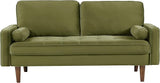 Velvet Tufted Sofas for Living Room, Classic Mid-Century Style with Modern Silhouette