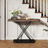 47.44'' Entryway Console Table, Industrial Wood Entryway Table