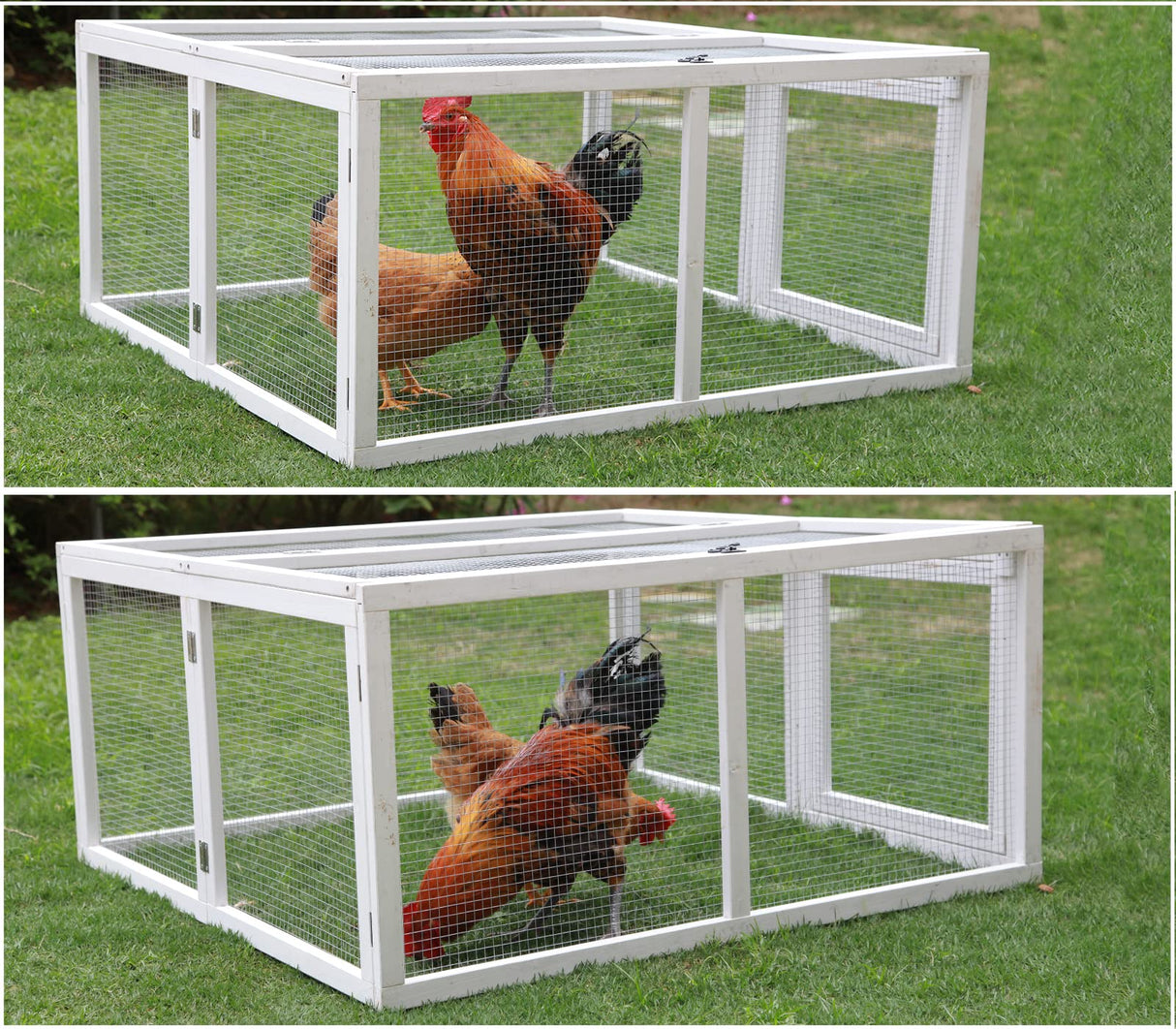 Chicken Coop Extension, Foldable Chicken Coop House Chicken Cage Wooden, Chicken Houseite)