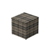 6-Piece Outdoor Furniture Conversation Sofa Set PE Rattan Wicker