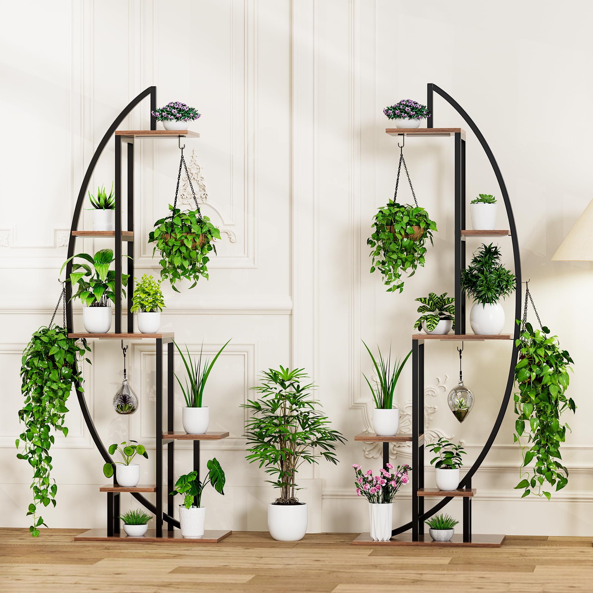 Plant Stand Indoor With Grow Lights - 6 Tiered Plant shelf for Indoor Plants Multiple