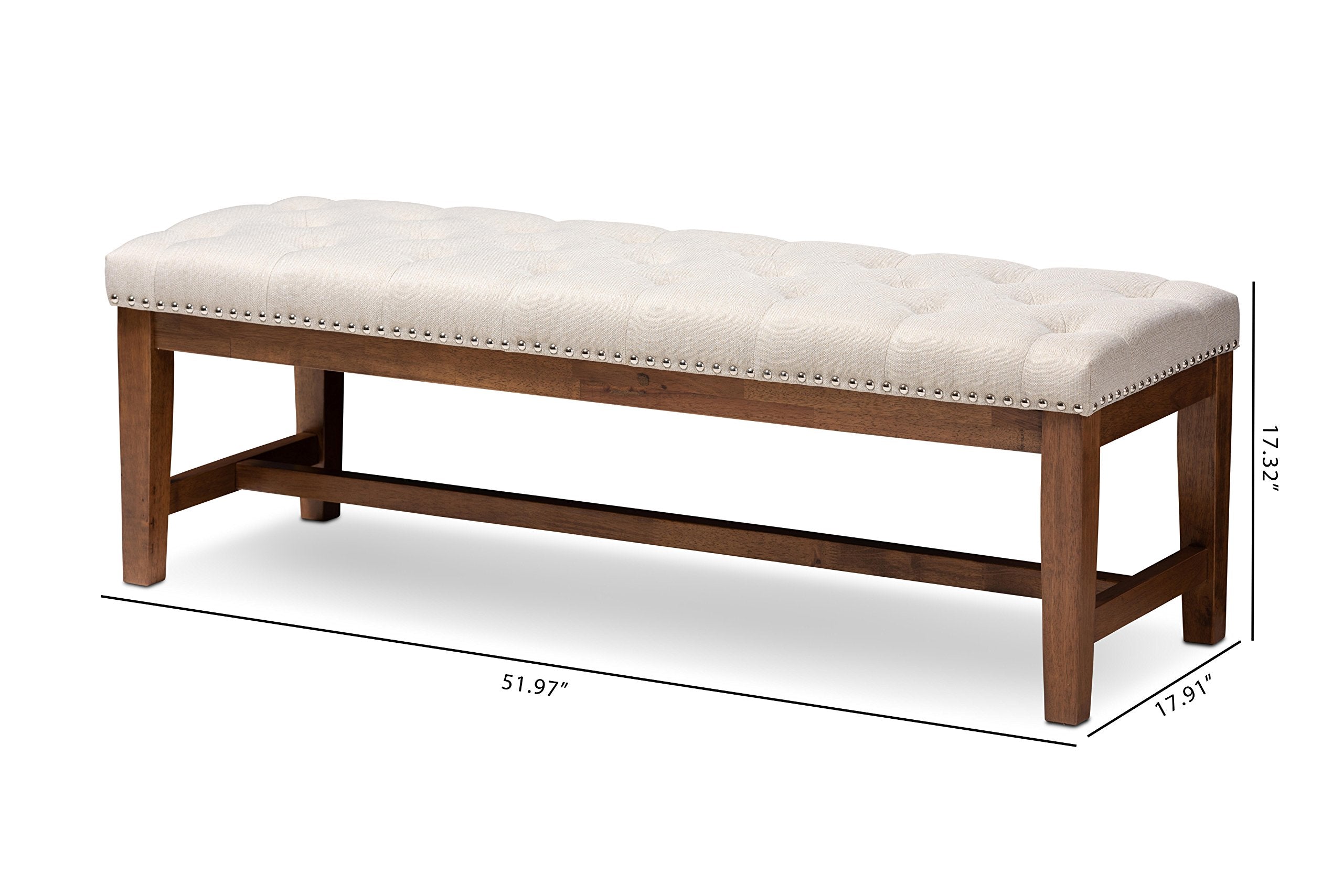 Louisa Bench, Light Beige