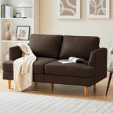 Loveseat - Mid Century Modern 65" Sofa, 2-Seat Upholstered Couch