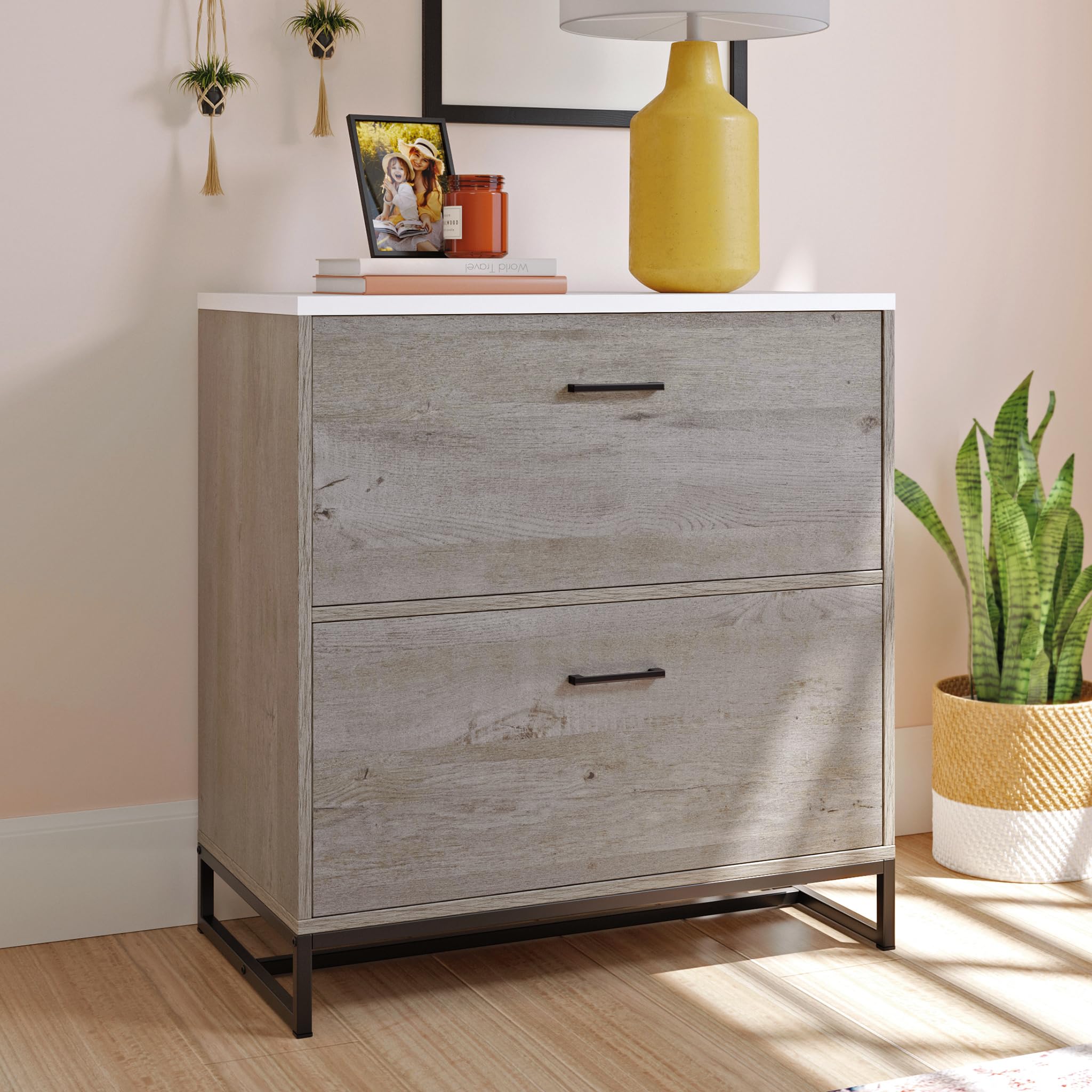 Tremont Row 2-Drawer Lateral File Cabinet, Mystic Oak Finish