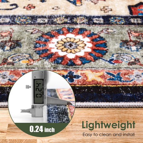 Washable Living Room Area Rugs - 9x12 Large Soft Machine Washable