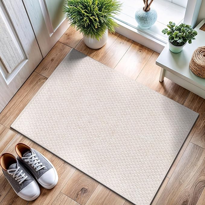 Easy Jute Rug 9x12, Indoor Outdoor Natural Color Farmhouse Area Rugs for Living Room