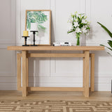 59.05" Wood Console Table for Entryway, Modern Entryway Table Sofa Table Behind The Couch