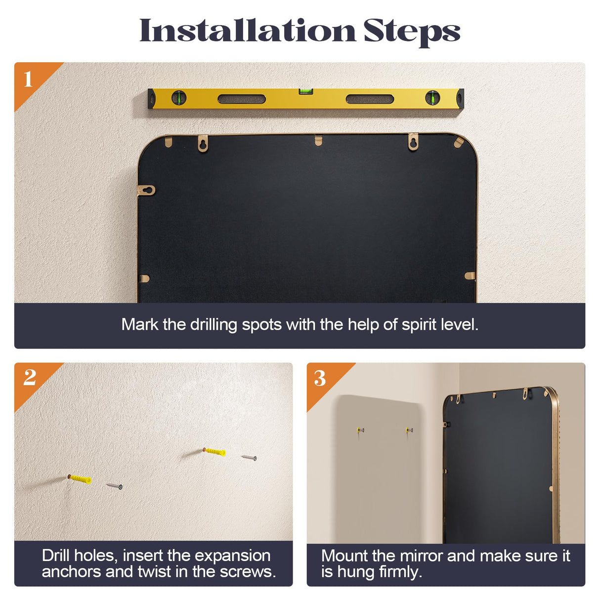 24x36 Champagne Bronze Bathroom Mirror with Beaded Frame