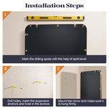 24x36 Champagne Bronze Bathroom Mirror with Beaded Frame