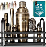 Mixology Bartender Kit Bar Set | 14-Piece Cocktail Shaker Set | Martini Barware Mixing