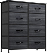 8 Drawers Dresser, Fabric Dresser for Bedroom, Storage Drawer Unit with Shelves, Large