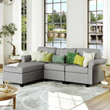 Convertible Sectional Sofa for Living Room - Modular Sectional Sofa Couch with Seats