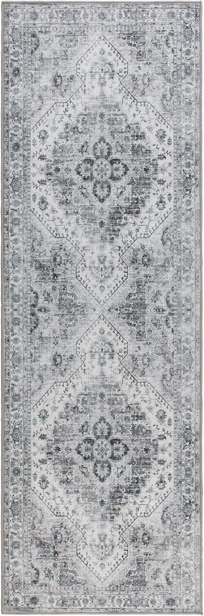 Printed Chenille Accent Rugs - for Bedroom, Kitchen, Living Room, Entryway, Hallway