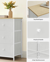 Bedroom Chest 6 Drawer Closet Fabric Dresser