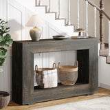 Farmhouse Console Table, 47 Inches Entryway Console Table with Storage