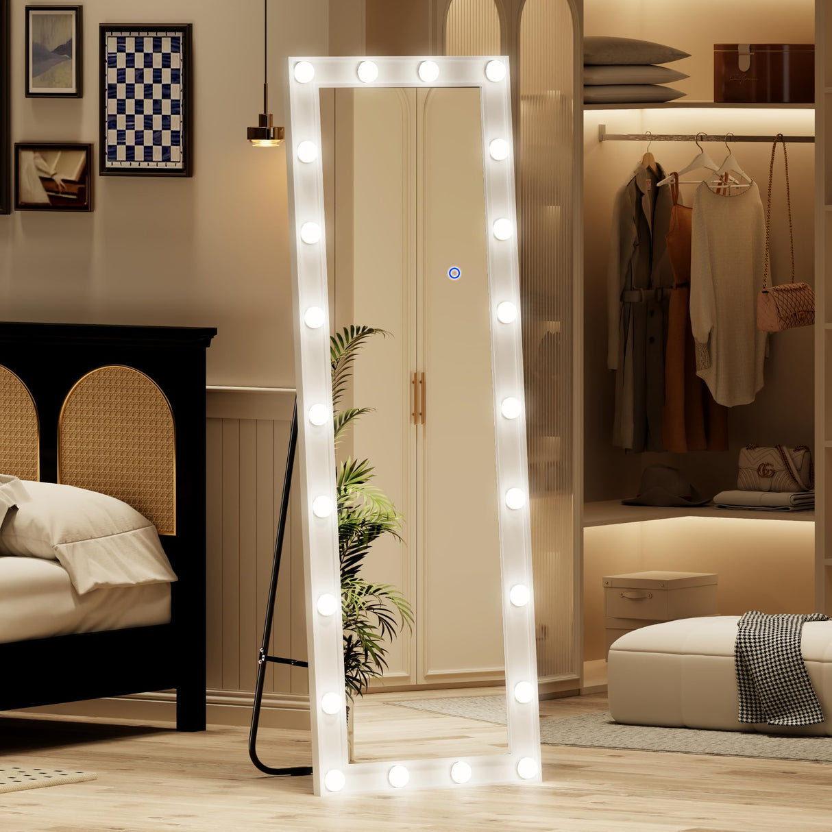 59"x16" Full Length Mirror Full Body Floor Mirror Standing Hanging or Leaning Wall