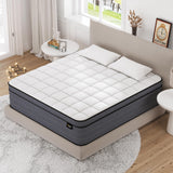 Queen Mattress, 12 Inch Hybrid Mattress Queen Size with Gel Memory Foam