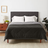 Basics Comforter Blanket Full/Queen, Reversible, Lightweight Microfiber, All Season