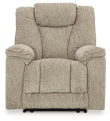 Hindmarsh Power Recliner, 38" W x 44" D x 42" H, Light Brown