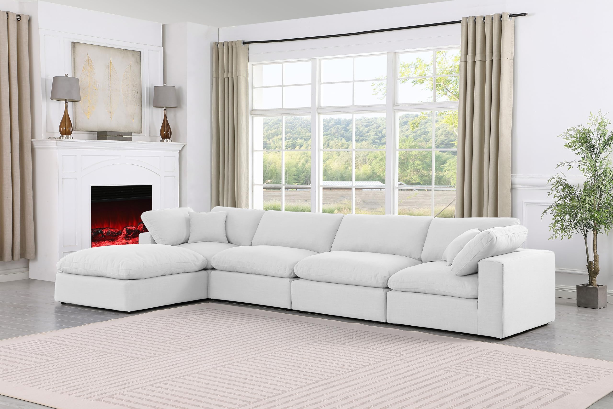 Comfy Collection Modern | Contemporary Upholstered Modular Sectional