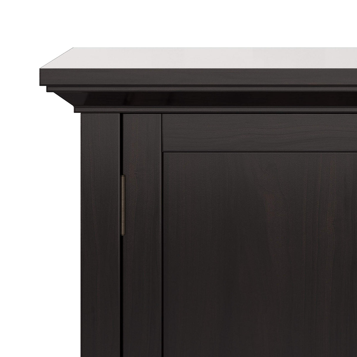 Redmond SOLID WOOD 32 inch Wide Transitional Low Storage Cabinet in Hickory Brown