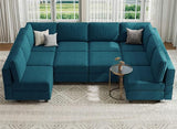 Modular Sleeper Sectional Sofa Couch Oversized U Shaped Sofa with Storage Convertible