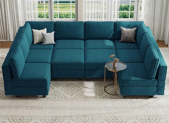 Modular Sleeper Sectional Sofa Couch Oversized U Shaped Sofa