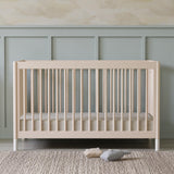 4-in-1 Convertible Crib with Toddler Bed Conversion in Washed Natural