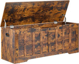 Storage Chest Extra Large,Storage Trunk with 2 Safety Hinges,Wooden Storage Bench,