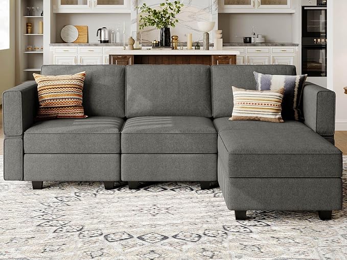 Modular Sectional Couch U-Shape Modulars Reversible Sectional Sofa