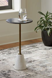 Caramont Accent Table, Black & White