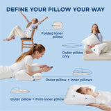 Pillows Queen Size Set of 2 - Fluffy & Soft Adjustable Layer Queen Pillows