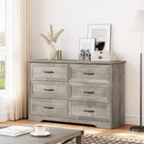 Modern 6 Drawers Dresser, Chest of Drawers Closet Organizers and Storage Clothes