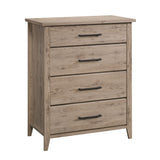 Summit Station 4-Drawer Chest, L: 34.65" x W: 18.74" x H: 42.32", Laurel Oak finish