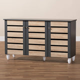 Cabinets, One Size, Oak/Dark Gray
