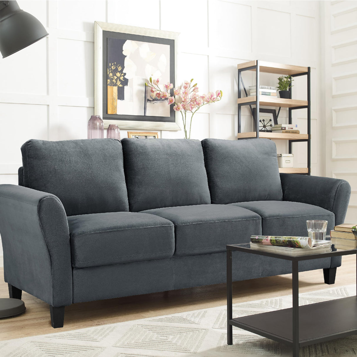 Solutions Watford Sofa, Dark Grey