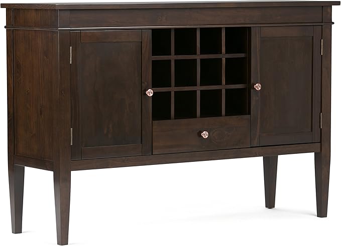 SOLID WOOD Universal TV Media Stand, 54 Inch Wide, Contemporary, Living Room