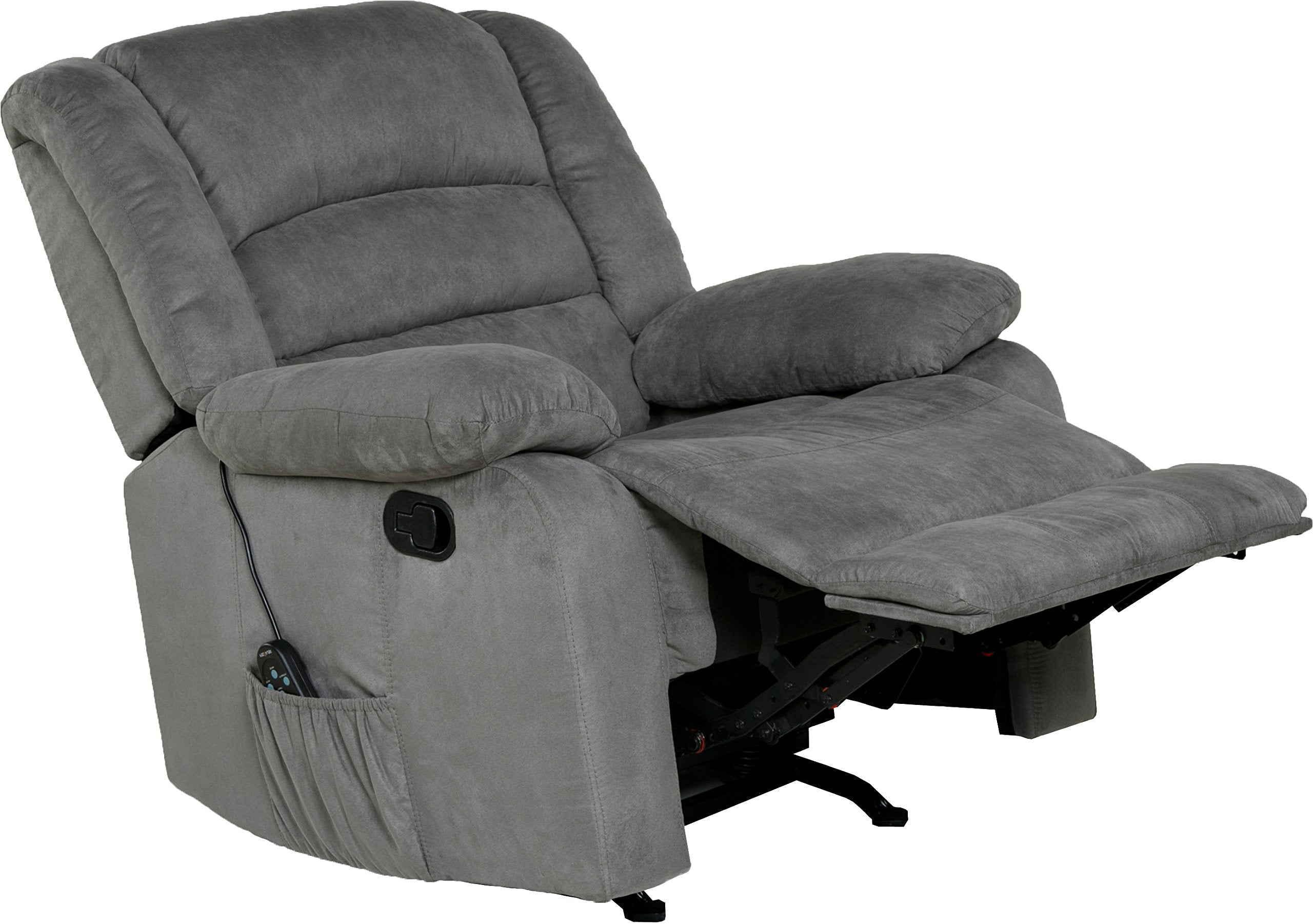 Relaxzen Massage Recliner Chair – Heat, USB, & Remote-Controlled Vibration