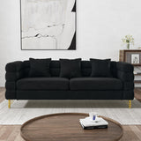 Cloud Couch for Living Room, 59" Modern Overstuffed Deep Seat Velvet Loveseat Sofa