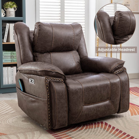 Dual Motor Large Power Lift Recliner Chair with Massage and Heat for Elderly Big People